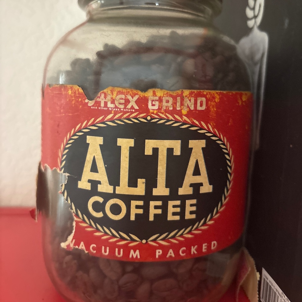Vintage Coffee Beans Alta Jar